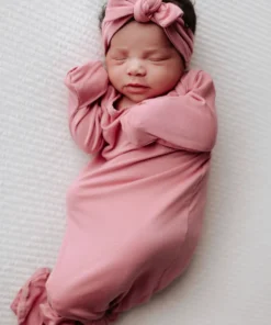 Three Little Tots Preemie + Newborn Rose Headband