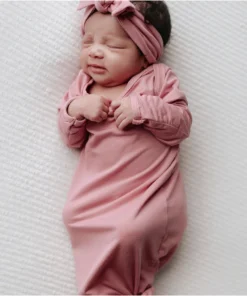 Three Little Tots Rose Knotted Gown