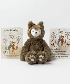 Slumberkins Books + Puzzles Fox Maple Kin - Family Change Collection