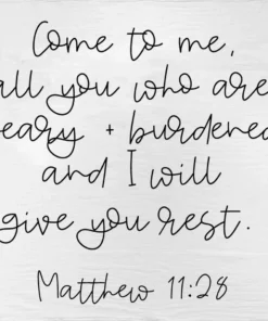 Modern Burlap Matthew 11:28 Muslin Swaddle Swaddles + Blankets