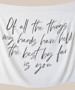 Modern Burlap Of All The Things Muslin Swaddle