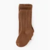 Little Stocking Co Brownie Cable Knit Tights