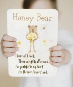 Slumberkins Books + Puzzles Honey Bear Snuggler - Gratitude Collection