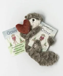 Slumberkins Otter Pebble Snuggler - Family Bonding Collection Books + Puzzles