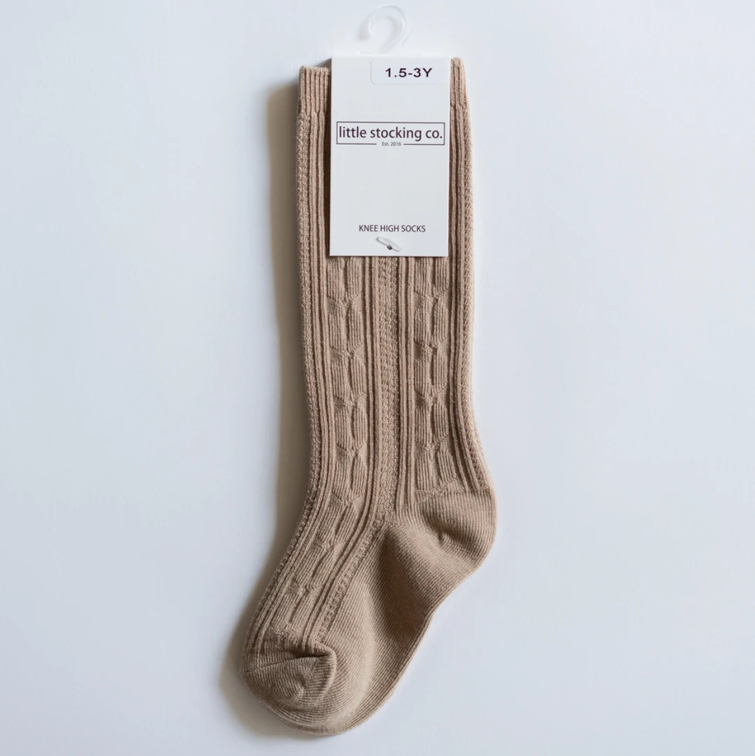 Little Stocking Co Oat Knit Knee High Socks Footwear 3 Little Stocking Co Oat Knit Knee High Socks Footwear
