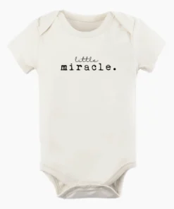 Tenth + Pine Little Miracle Black + Natural Organic Onesie Bodysuits