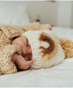 Huggalugs Gold Rainbow Knit Beanie Knits