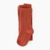 Little Stocking Co Rust Cable Knit Tights 1 Little Stocking Co Rust Cable Knit Tights