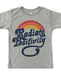 Rivet Apparel Radiate Positivity Tee Heather Grey