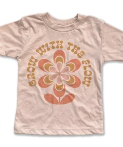 Rivet Apparel Grow With The Flow Tee Vintage Peach Graphic Tees