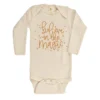 House Of Luna Bodysuits Believe In The Magic Natural Long Sleeve Organic Onesie