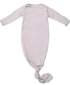 Three Little Tots Preemie + Newborn Harbor Mist Knotted Gown