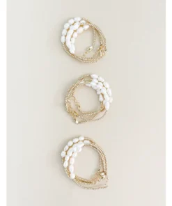 Little Lunds Co Jewelry Gold + Pearls Bracelet