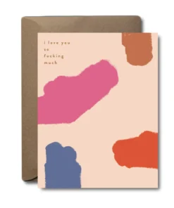 Black Lab Studio Love You So F****** Much Greeting Card Party Time