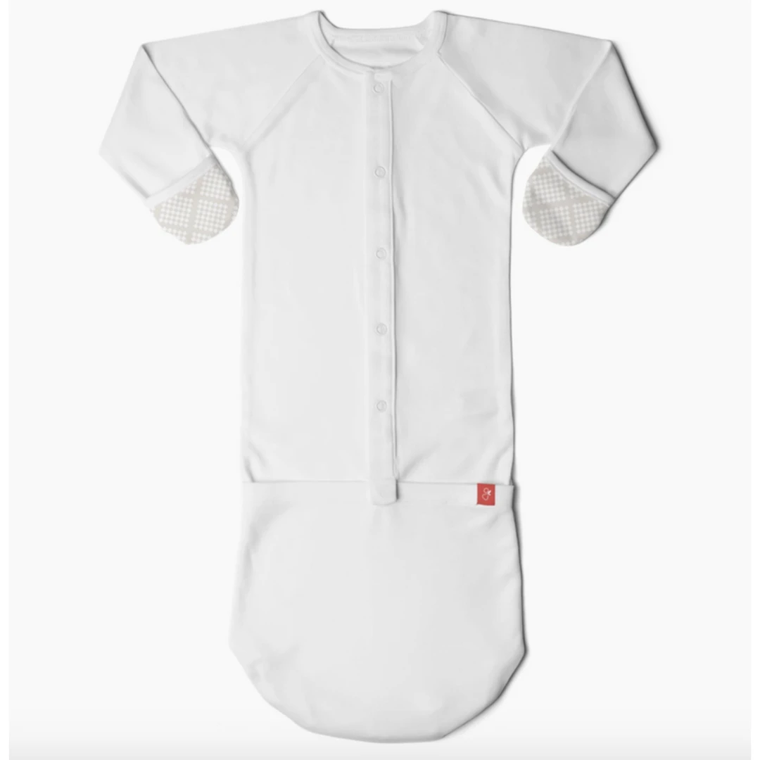 Goumi Kids Preemie + Newborn Cloud Bamboo Organic Gown 5 Goumi Kids Preemie + Newborn Cloud Bamboo Organic Gown