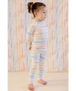 Sunset Stripe Bamboo Swaddle - Arrows & Bow X Joss + J