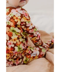 Sleepers Liberty Floral Bamboo Zip Sleeper + Ruffles - Arrows & Bow X Joss + J