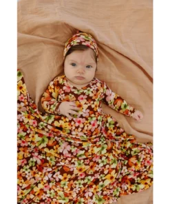 Headwear Liberty Floral Bamboo Knotted Infant Beanie - Arrows & Bow X Joss + J