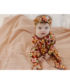 Liberty Floral Bamboo Zip Sleeper - Arrows & Bow X Joss + J