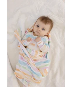 Sleepers Sunset Stripe Bamboo Zip Sleeper - Arrows & Bow X Joss + J