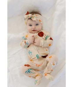 Sleepers Retro Beach Bamboo Zip Sleeper - Arrows & Bow X Joss + J