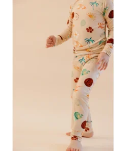 Two-Piece Sets Retro Beach Bamboo Lounge Set - Arrows & Bow X Joss + J