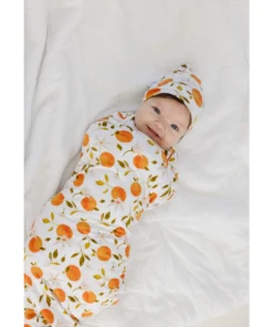 Orange Blossom Bamboo Swaddle - Arrows & Bow X Joss + J Joss + J The Label