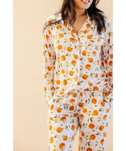 Orange Blossom Bamboo Women's Luxe Lounge Set - Arrows & Bow X Joss + J Sets