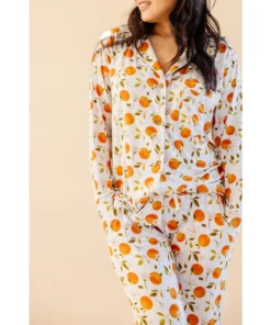 Orange Blossom Bamboo Women's Luxe Lounge Set - Arrows & Bow X Joss + J Sets