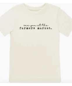 Tenth + Pine Farmer's Market Black + Natural Organic Tee Tops