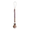 Mushie Pacifier Goods Mauve Cleo Pacifier Clip