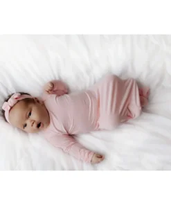 Three Little Tots Light Pink Knotted Gown