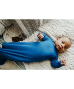Three Little Tots Blue Knotted Gown