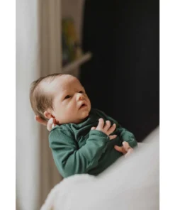 Three Little Tots Preemie + Newborn Emerald Knotted Gown