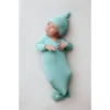 Three Little Tots Mint Knotted Gown Preemie + Newborn