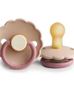 Frigg Peony Color Block Daisy Natural Pacifier Pacifier Goods