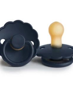 Frigg Dark Navy Daisy Natural Pacifier