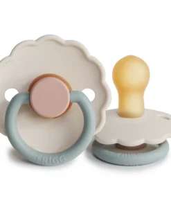 Frigg Cotton Candy Color Block Daisy Natural Pacifier