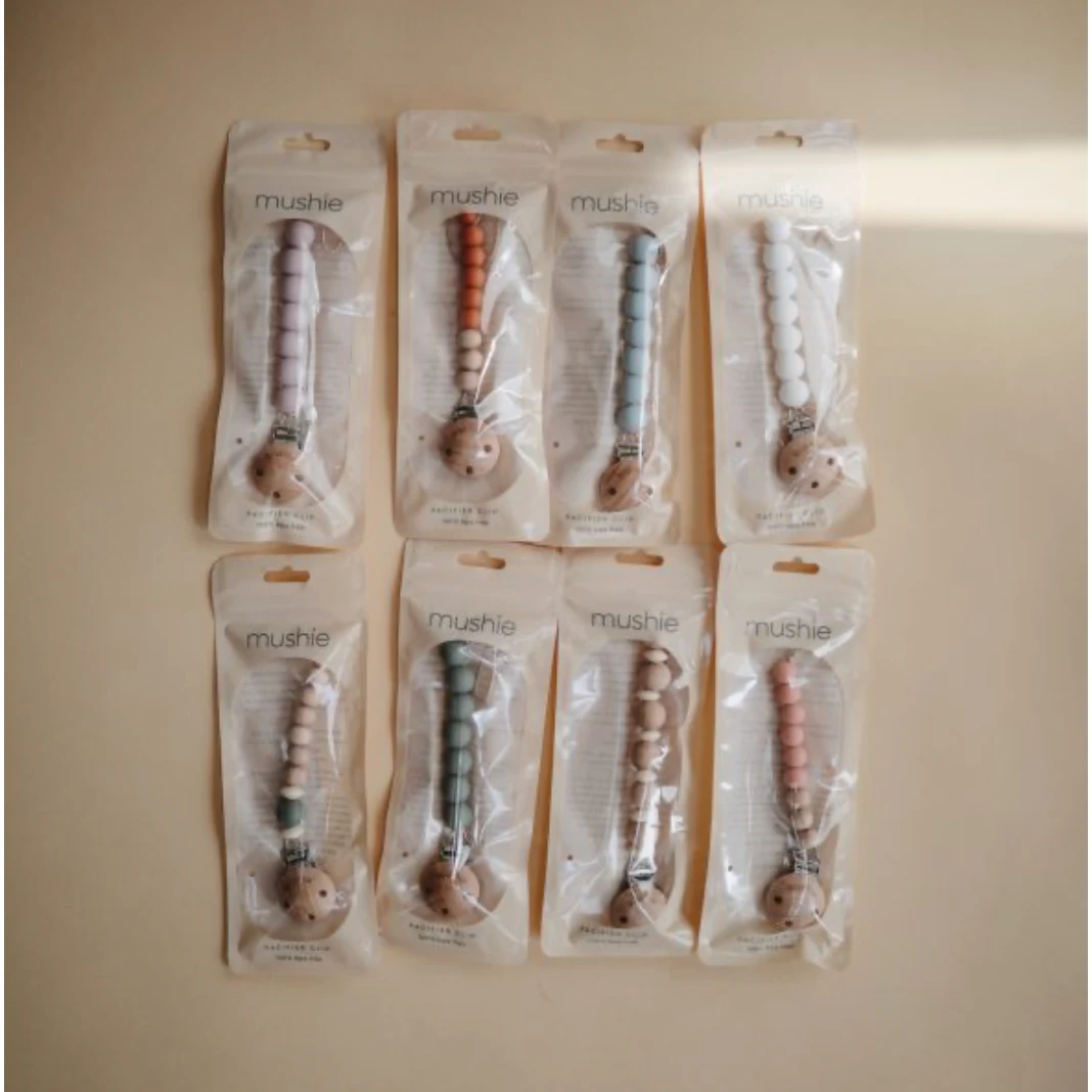 Mushie Stone Cleo Pacifier Clip Pacifier Goods 5 Mushie Stone Cleo Pacifier Clip Pacifier Goods