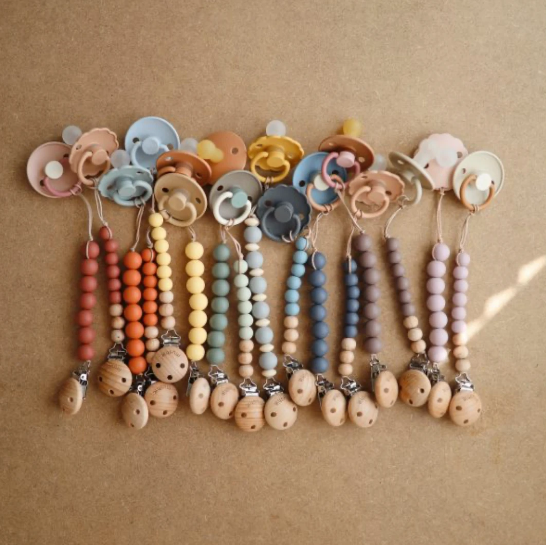 Mushie Cadet Blue Cleo Pacifier Clip Pacifier Goods 5 Mushie Cadet Blue Cleo Pacifier Clip Pacifier Goods