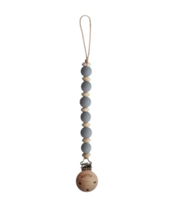 Mushie Stone Ari Pacifier Clip