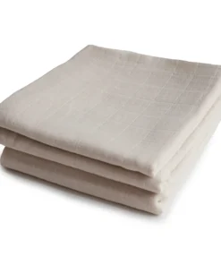 Mushie Fog 3-pack Muslin Cloths 9 Mushie Fog 3-pack Muslin Cloths