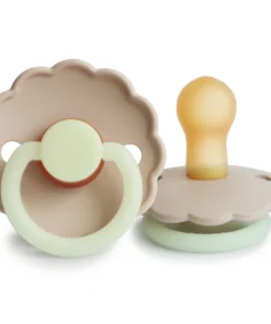 Frigg Croissant Night Daisy Natural Pacifier
