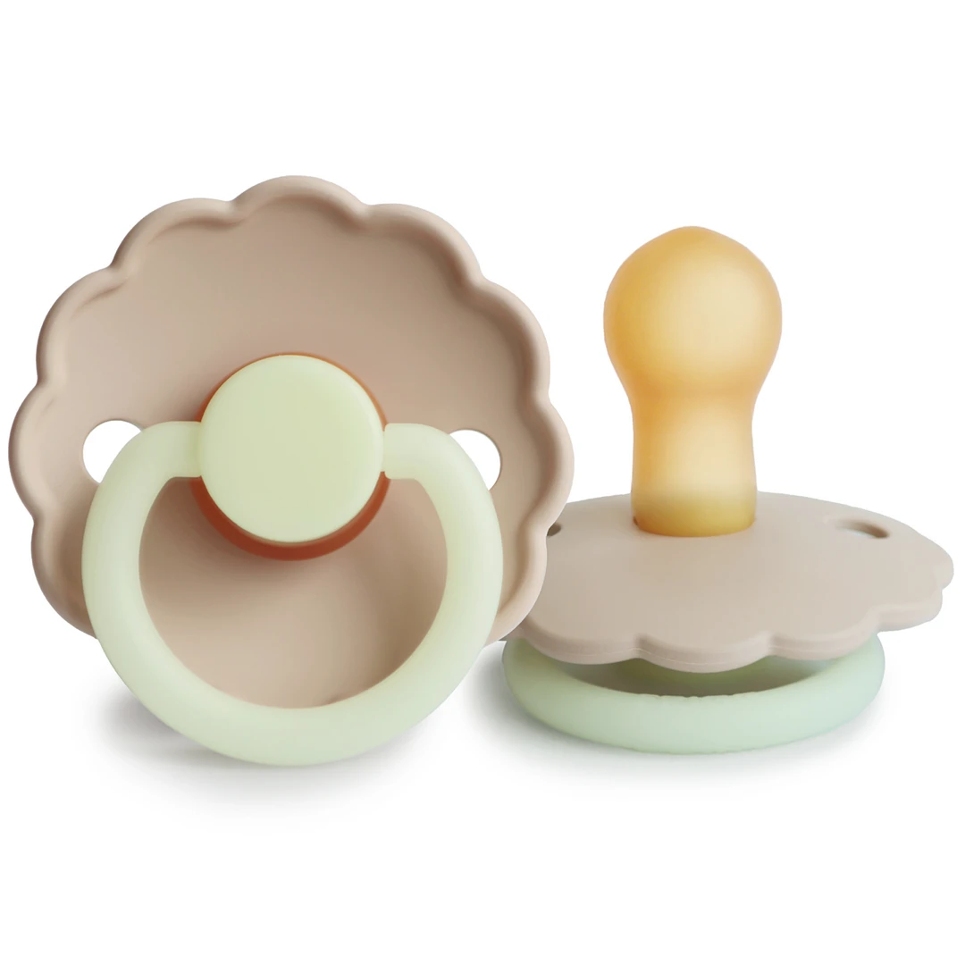 Frigg Croissant Night Daisy Natural Pacifier 3 Frigg Croissant Night Daisy Natural Pacifier