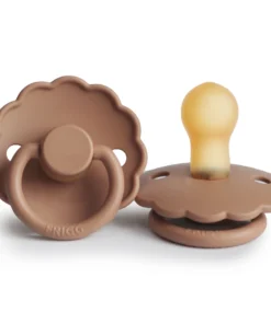 Frigg Peach Bronze Daisy Natural Pacifier