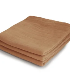 Mushie Bath Goods Fall Yellow 3-pack Muslin Cloths