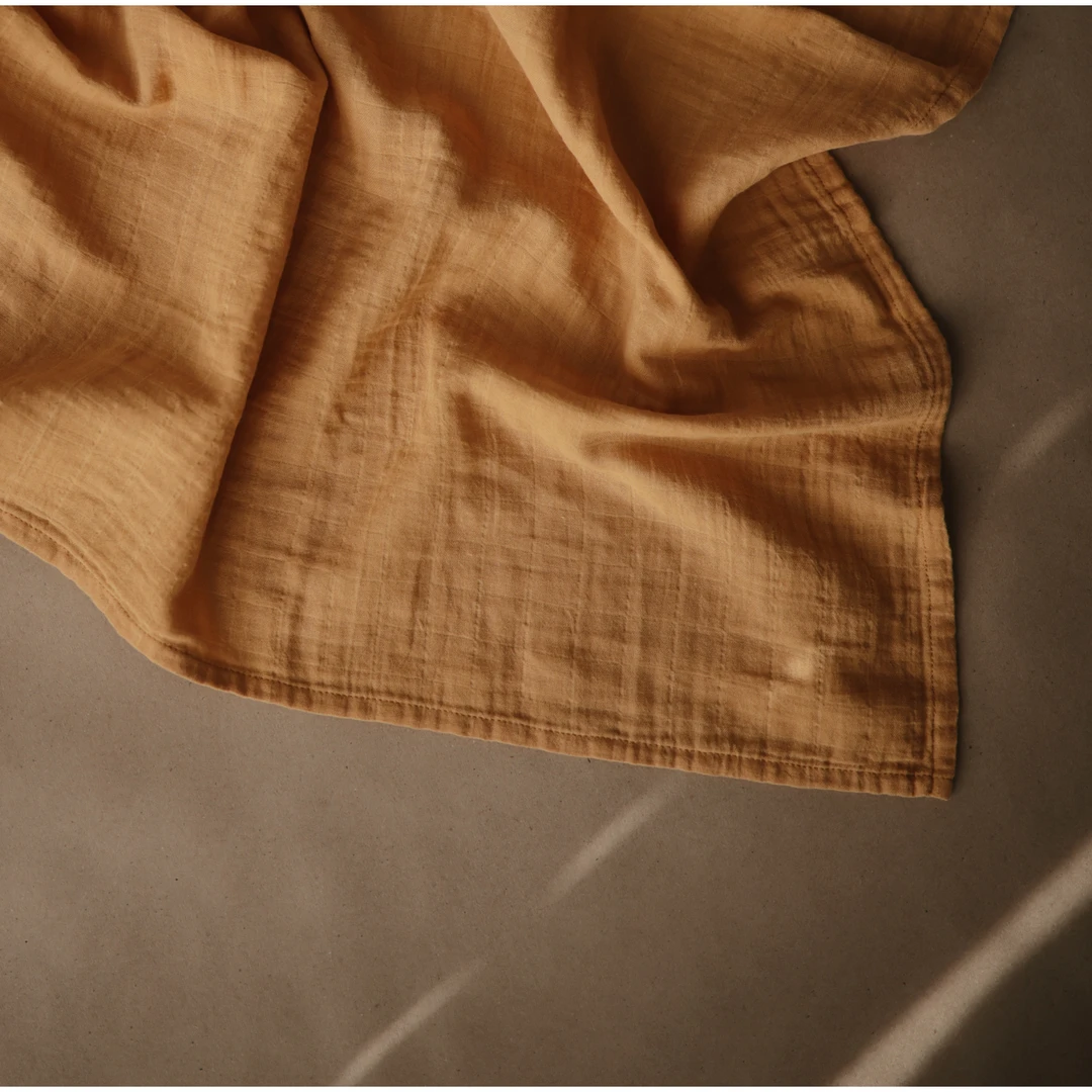 Mushie Bath Goods Fall Yellow 3-pack Muslin Cloths 3 Mushie Bath Goods Fall Yellow 3-pack Muslin Cloths