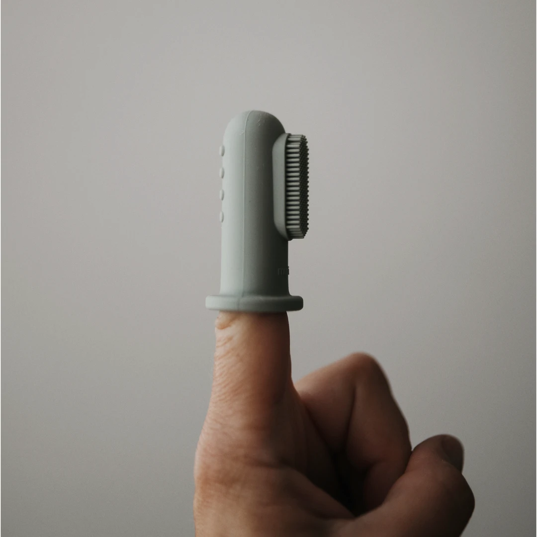 Mushie Bath Goods Tradewinds + Stone Finger Toothbrush 5 Mushie Bath Goods Tradewinds + Stone Finger Toothbrush