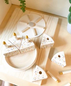 Elm + Otter Funfetti Birthday Wooden Toy Cake