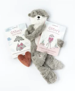 Slumberkins Otter Pebble Snuggler Book Bundle - Family Bonding Collection Books + Puzzles